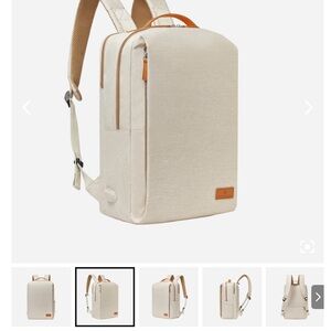 Canvas Backpack by Nordace with extra interior bag and USB connection -New